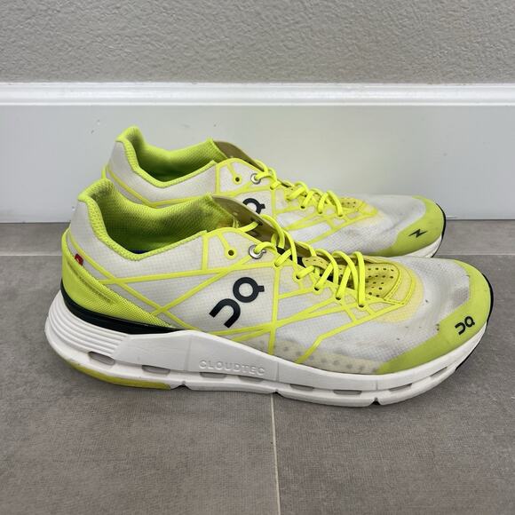On Cloudnova Z5 Men’s Size 10 White Green Road Running Lace Up Shoes main image 5